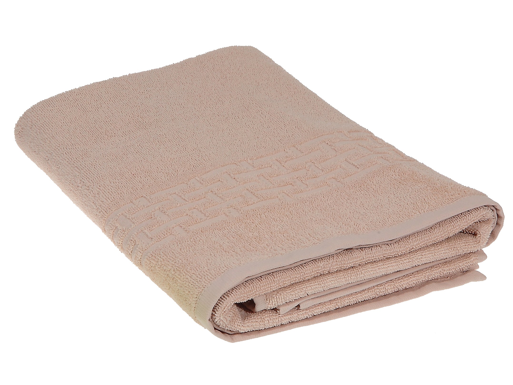 Basketweave Bath Towel (27 X 50) (Taupe) - Set of 2