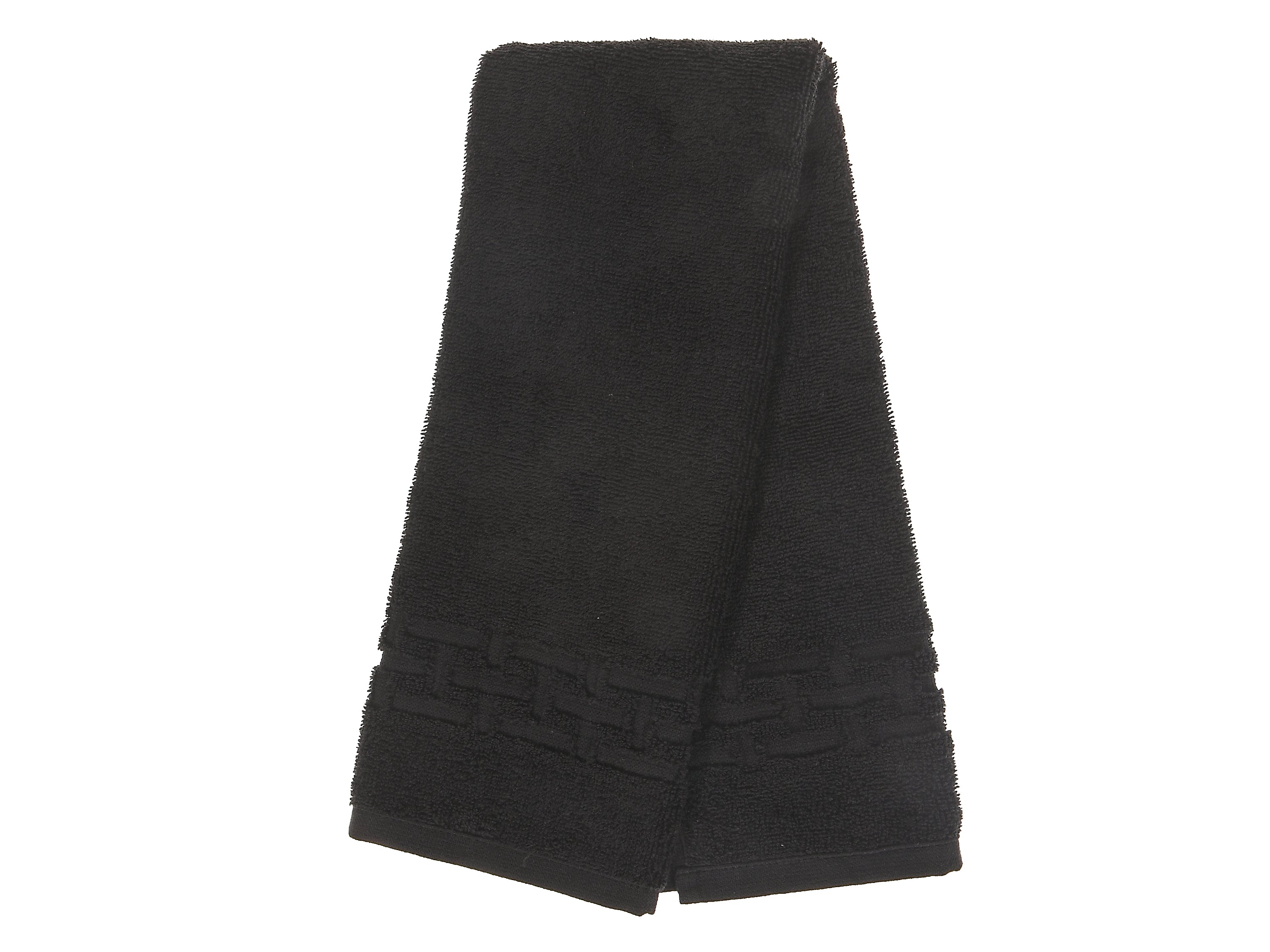 Basketweave Hand Towel (16 X 27) (Black) - Set of 6