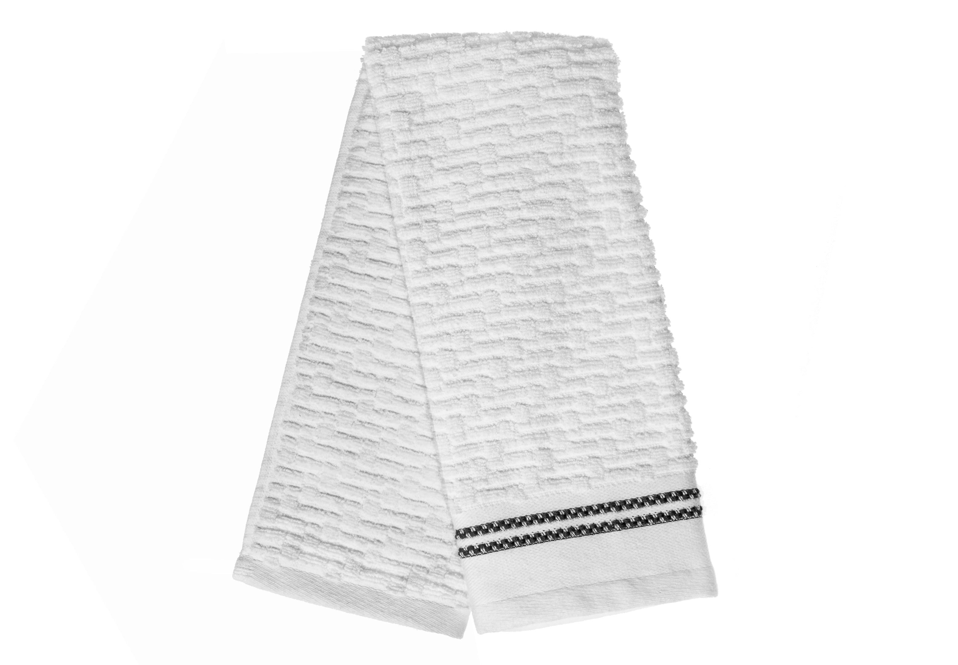 Luxury Stitch Hand Towel (16 X 27) (White) - Set of 6