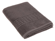 Basketweave Bath Towel (30 X 60) (Charcoal Gray) - Set of 2