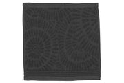 Charleston Wash Cloth 12" X 12" Dark Grey - Set Of 6, Dark Grey Wash Cloth, Soft And Durable, Bathroom Essential