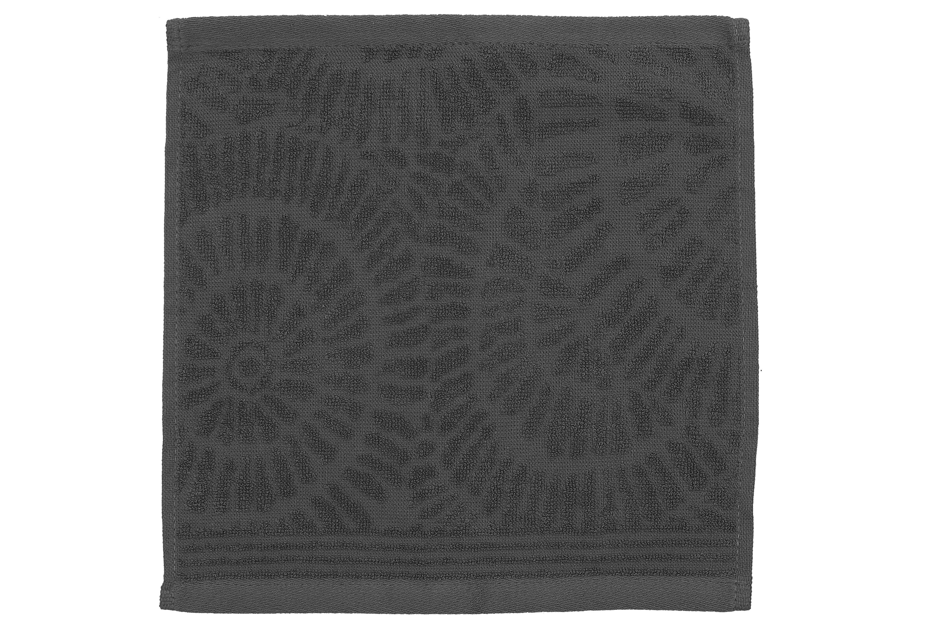 Charleston Wash Cloth 12" X 12" Light Grey - Set Of 6, Light Grey Cotton Wash Cloth, Absorbent And Soft, Bathroom Towel