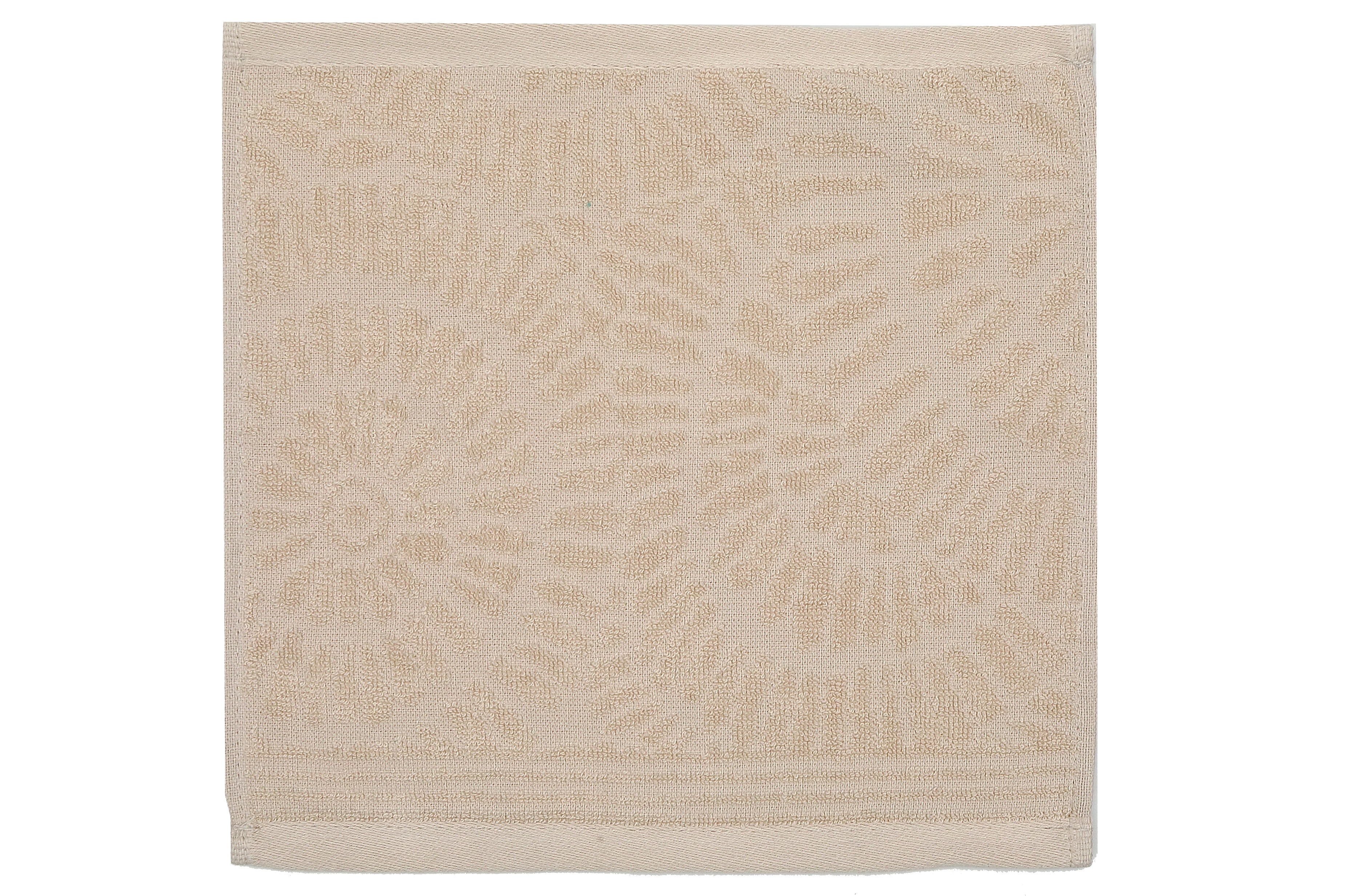 Charleston Wash Cloth 12" X 12" Sand - Set Of 6, Sand Colored Wash Cloth, Soft And Plush, Bathroom Linen