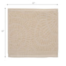 Charleston Wash Cloth 12" X 12" Sand - Set of 6