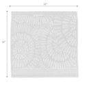 Charleston Wash Cloth 12" X 12" White - Set of 6