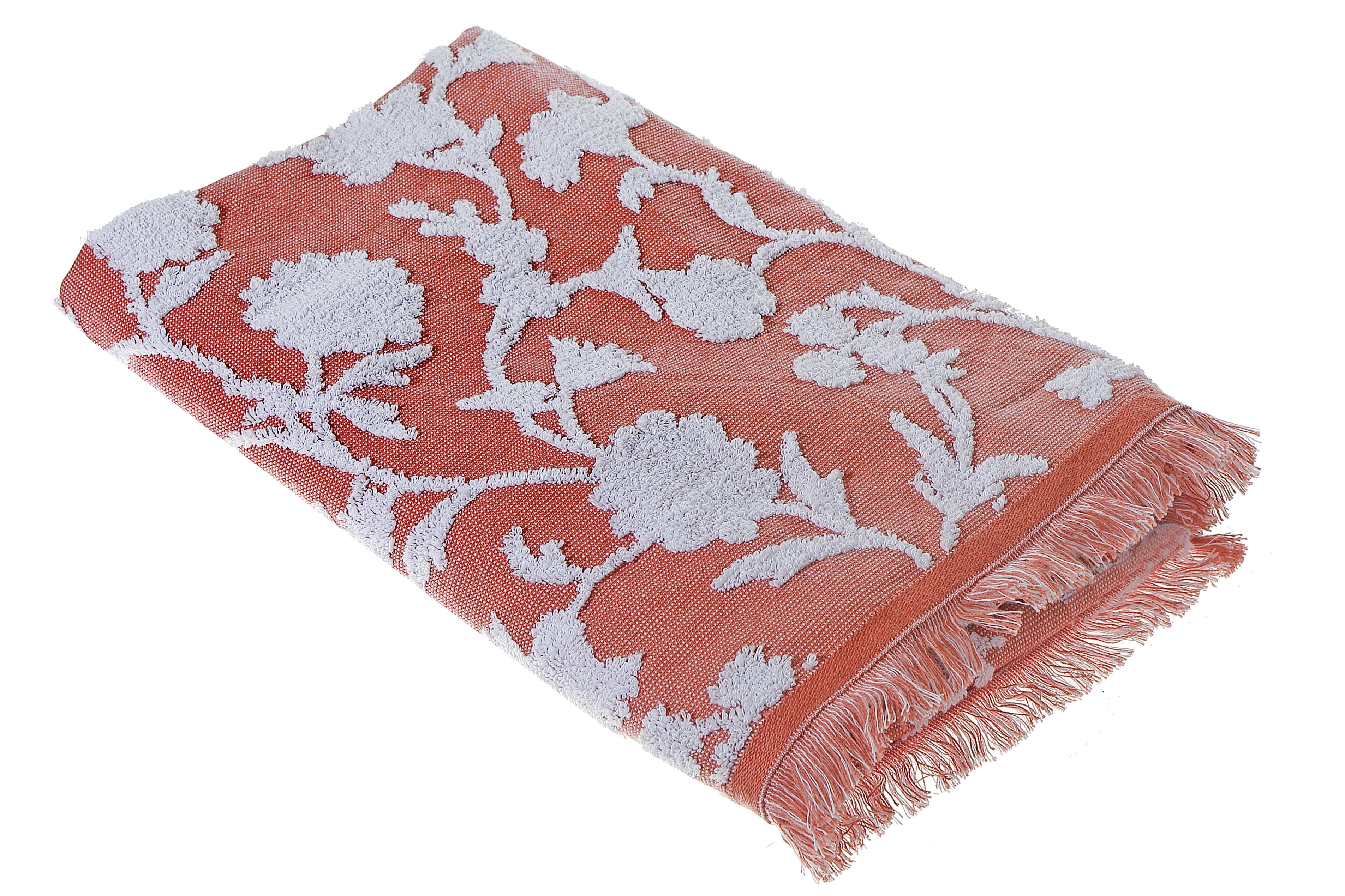Cameron Bath Towel 27" X 50" Blush, Blush Cotton Bath Towel, Soft And Absorbent, Home Bathroom Towel