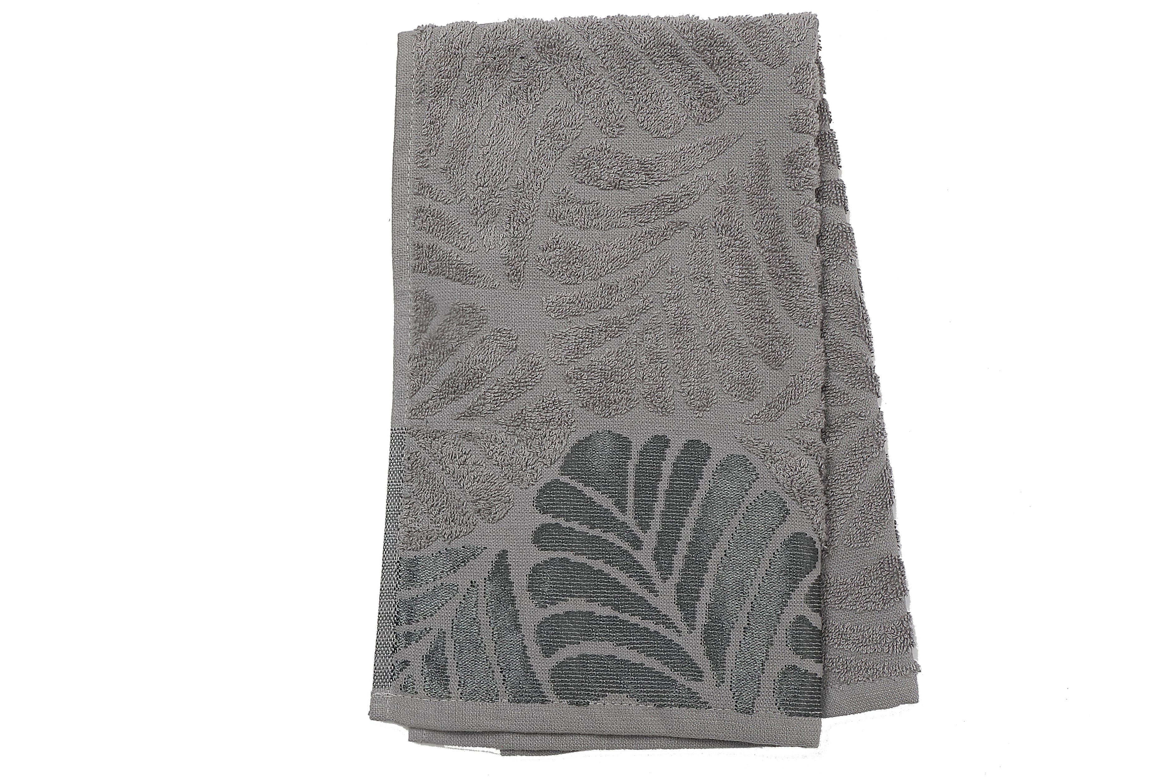 Baltic Hand Towel 16" X 27" Light Grey - Set Of 2, Light Grey Cotton Hand Towel, Soft And Durable, Set Of 2, Bathroom Use