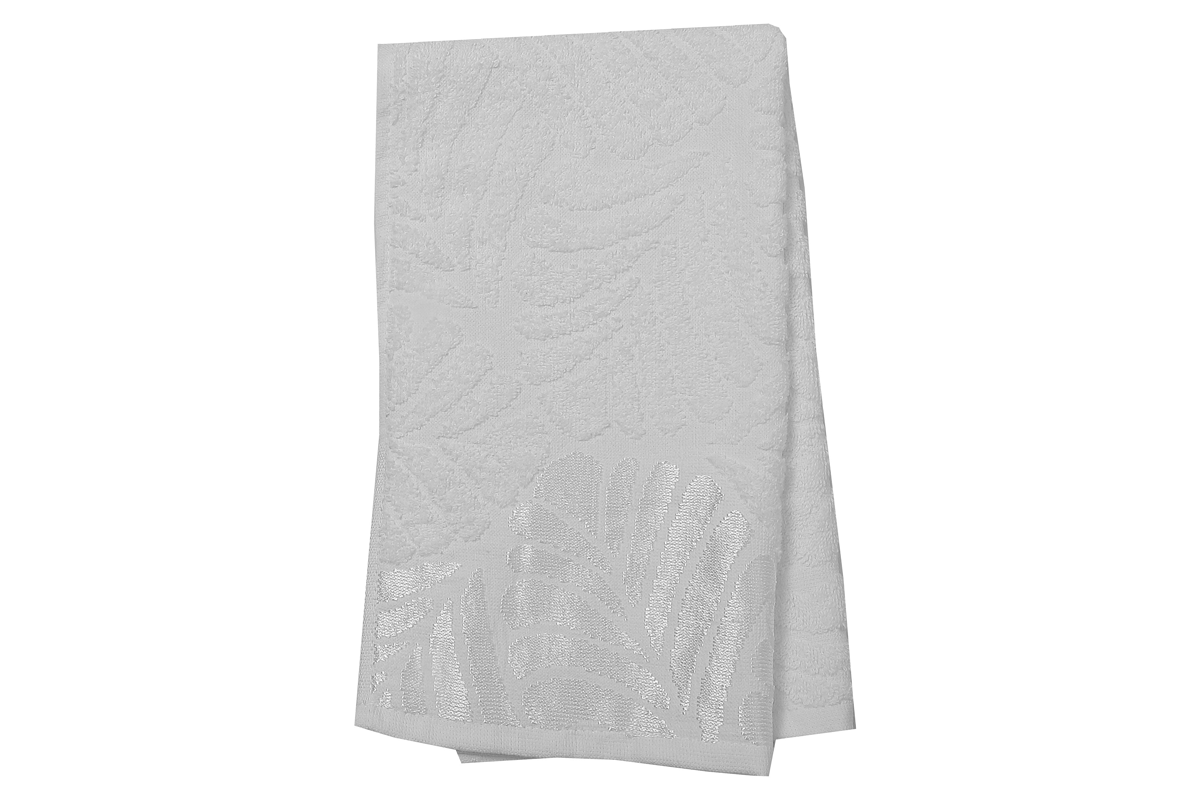 Baltic Hand Towel 16" X 27" White - Set Of 2, White Cotton Hand Towel, Soft And Absorbent, Bathroom Towel, Set Of 2