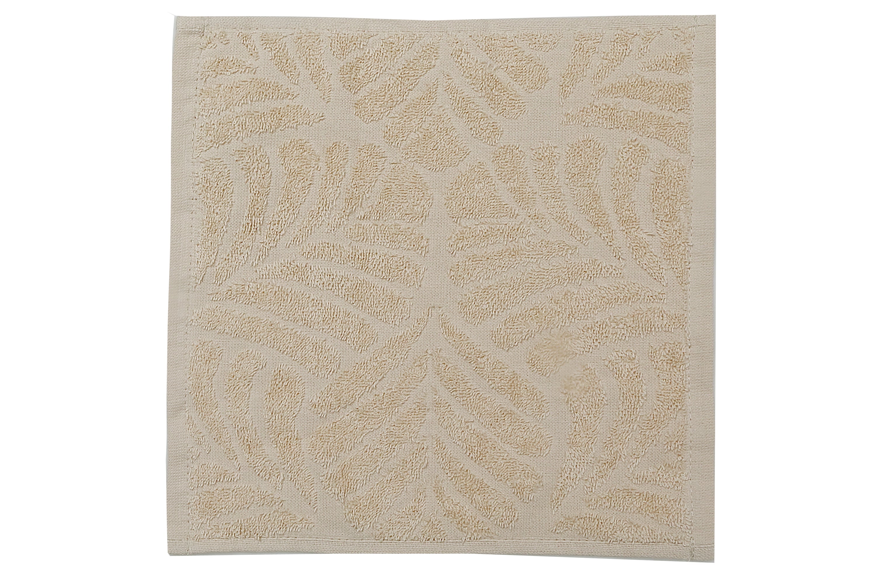 Baltic Wash Cloth 12" X 12" Sand - Set Of 6, Sand Colored Wash Cloth, Absorbent Cotton Towel, Bathroom Use