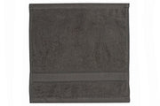 Nova Wash Cloth 12" X 12" Light Grey Set Of 6, Light Grey Cotton Wash Cloth Set Of 6, Soft Absorbent Towel