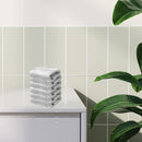 Nova Wash Cloth 12" X 12" White - Set of 6