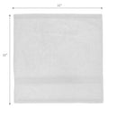 Nova Wash Cloth 12" X 12" White - Set of 6