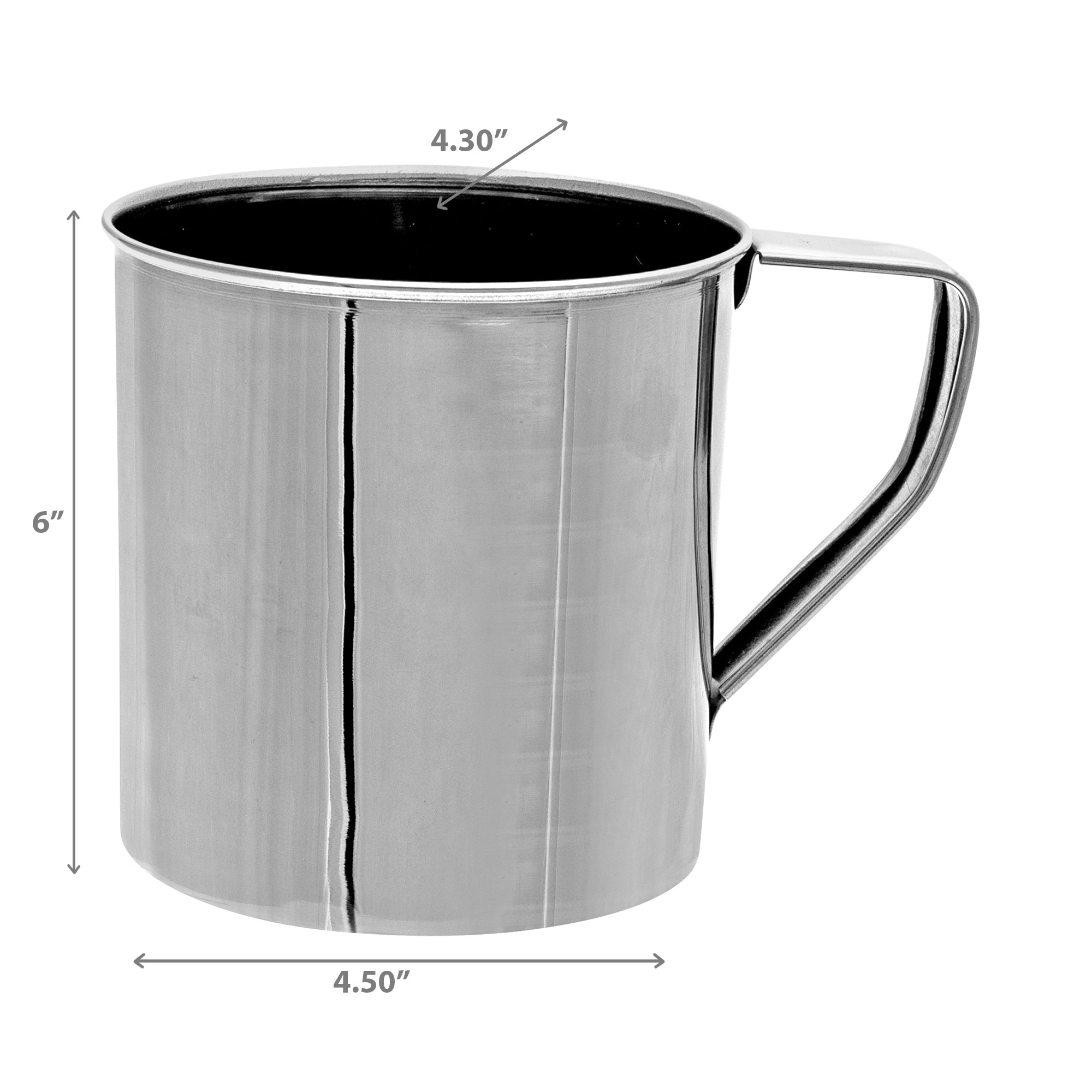 Stainless Steel Large Capacity Coffee Mug 1000Ml - Set of 2 Kitchen Drinkware