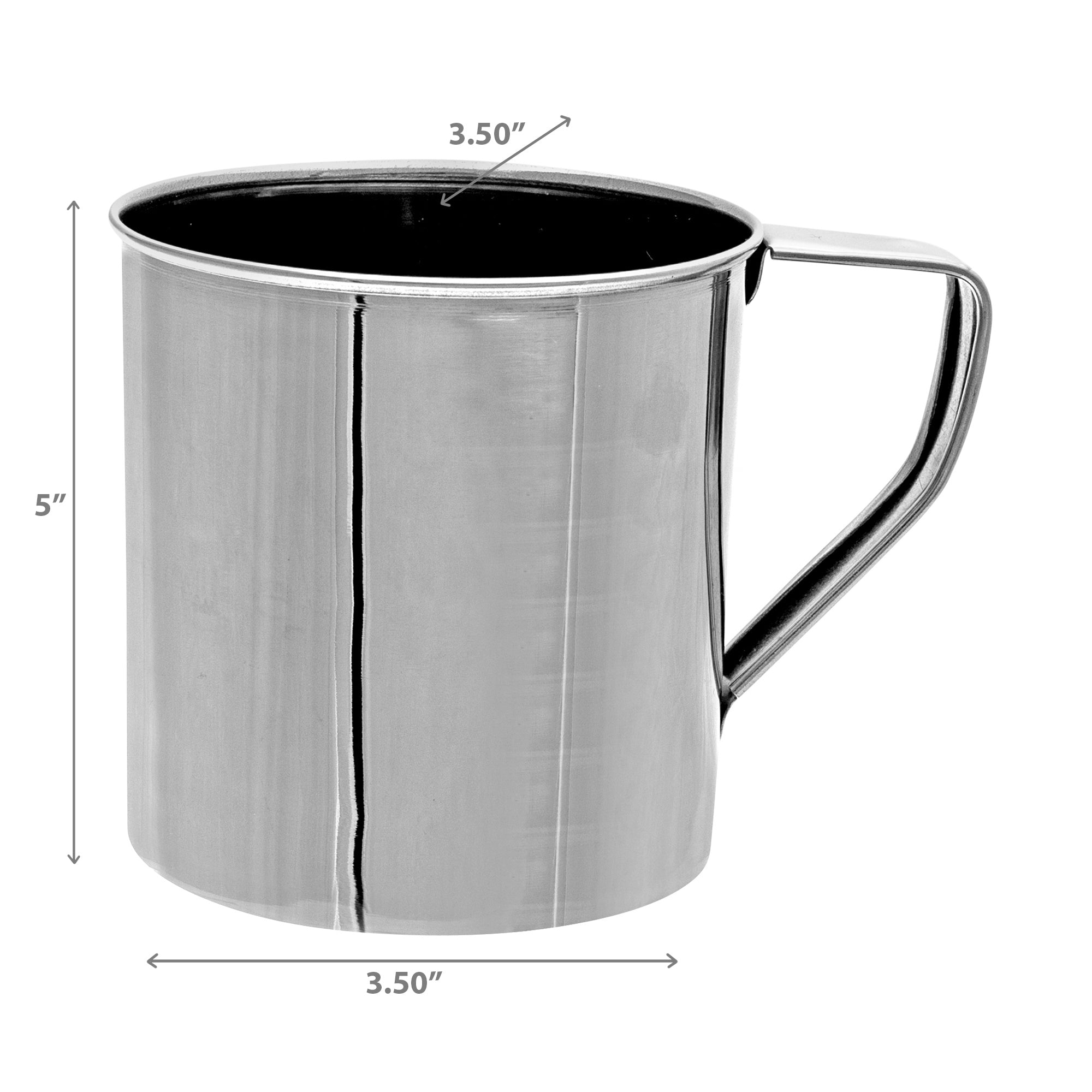 Stainless Steel Coffee Mug 500Ml - Set of 2 Durable Kitchen Drinkware
