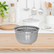 Stainless Steel German Mixing Bowl 10" Stainless Steel Kitchen Mixing Bowl for Baking and Meal Preparation