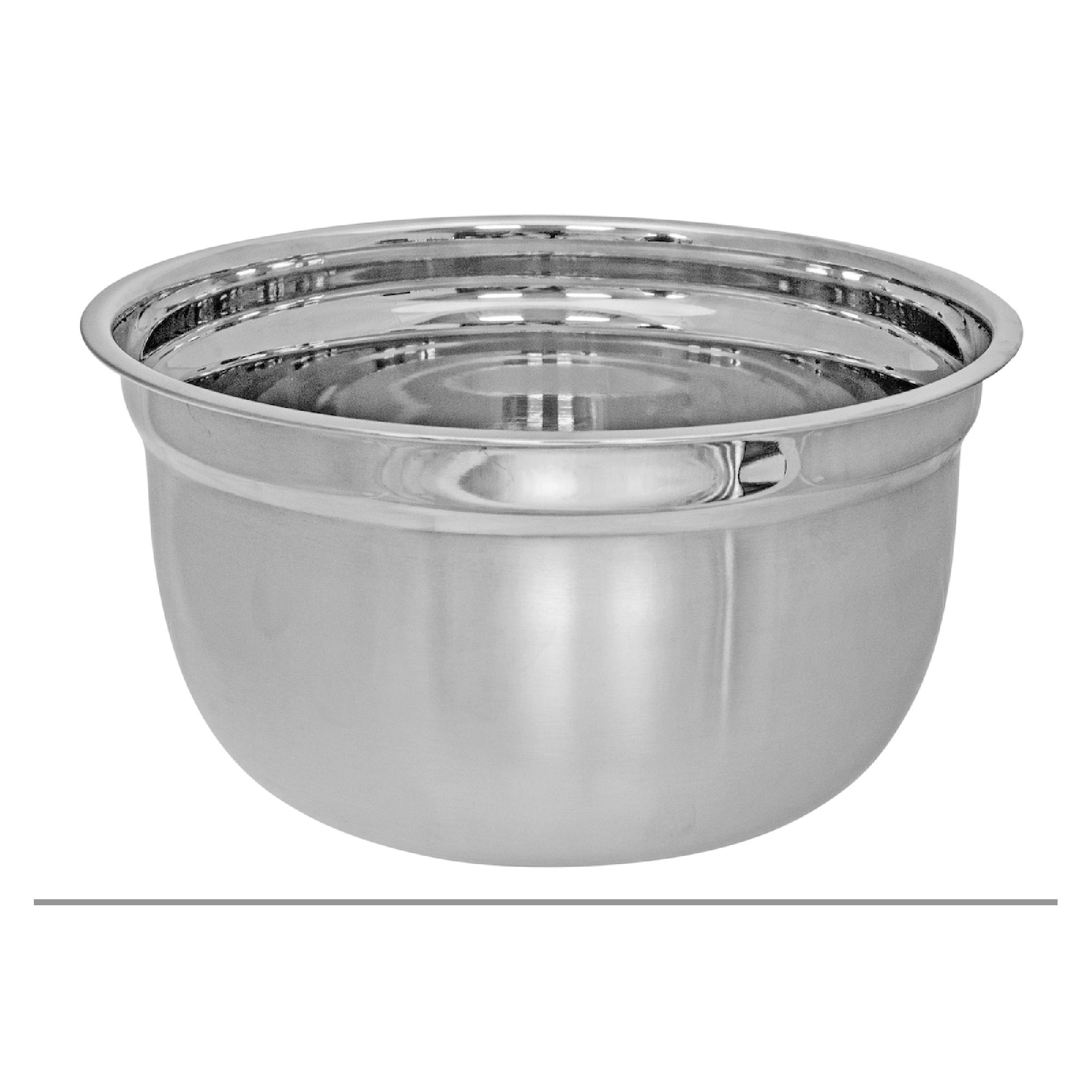 Stainless Steel German Mixing Bowl 6.75" - Set of 2 Small Stainless Steel Kitchen Mixing Bowls