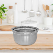 Stainless Steel German Mixing Bowl 6.75" - Set of 2 Small Stainless Steel Kitchen Mixing Bowls