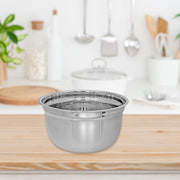 Stainless Steel German Mixing Bowl 11.75" Large Kitchen Mixing Bowl for Baking Cooking and Food Preparation