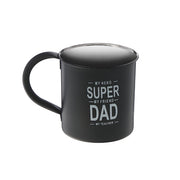 Stainless Steel Coffee Mug With Printing Super Dad - Set of 2 Gift Mug for Father