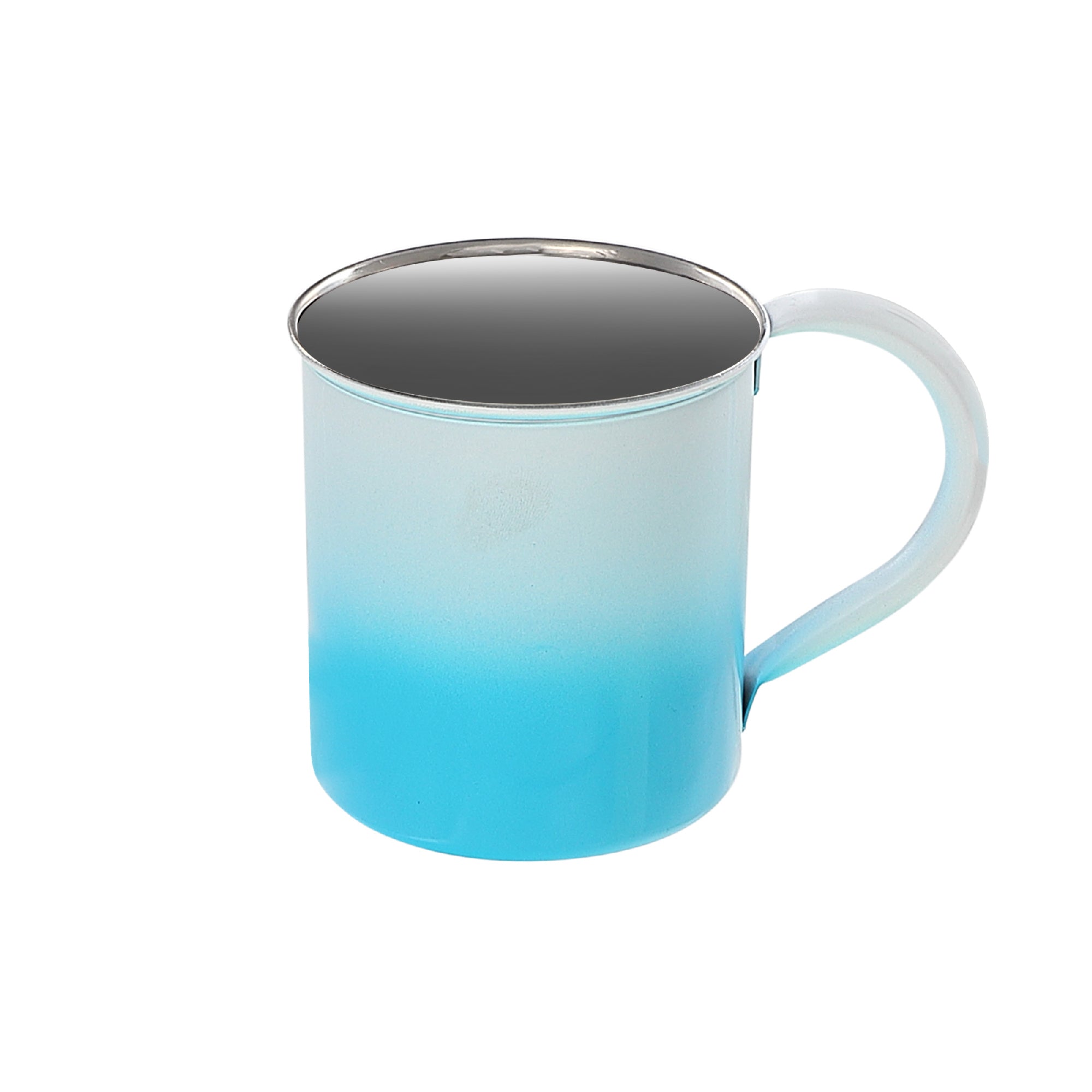 Stainless Steel Ombre Coffee Mug Blue - Set of 2 Modern Kitchen Drinkware