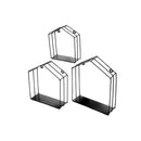 Metalhouse Shape Floating Shelves Wall DÃ©cor- Black