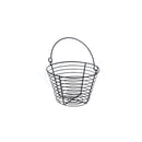 Metal John Egg Basket Matt Black