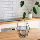Metal John Egg Basket Matt Black