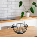 Metal Basket With Powder  Coating  Black