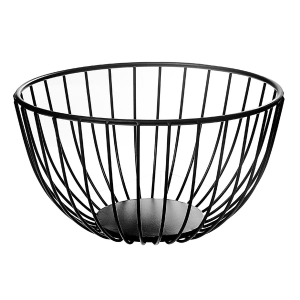 Metal Basket With Powder  Coating  Black