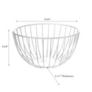 Metal Basket With Powder  Coating White