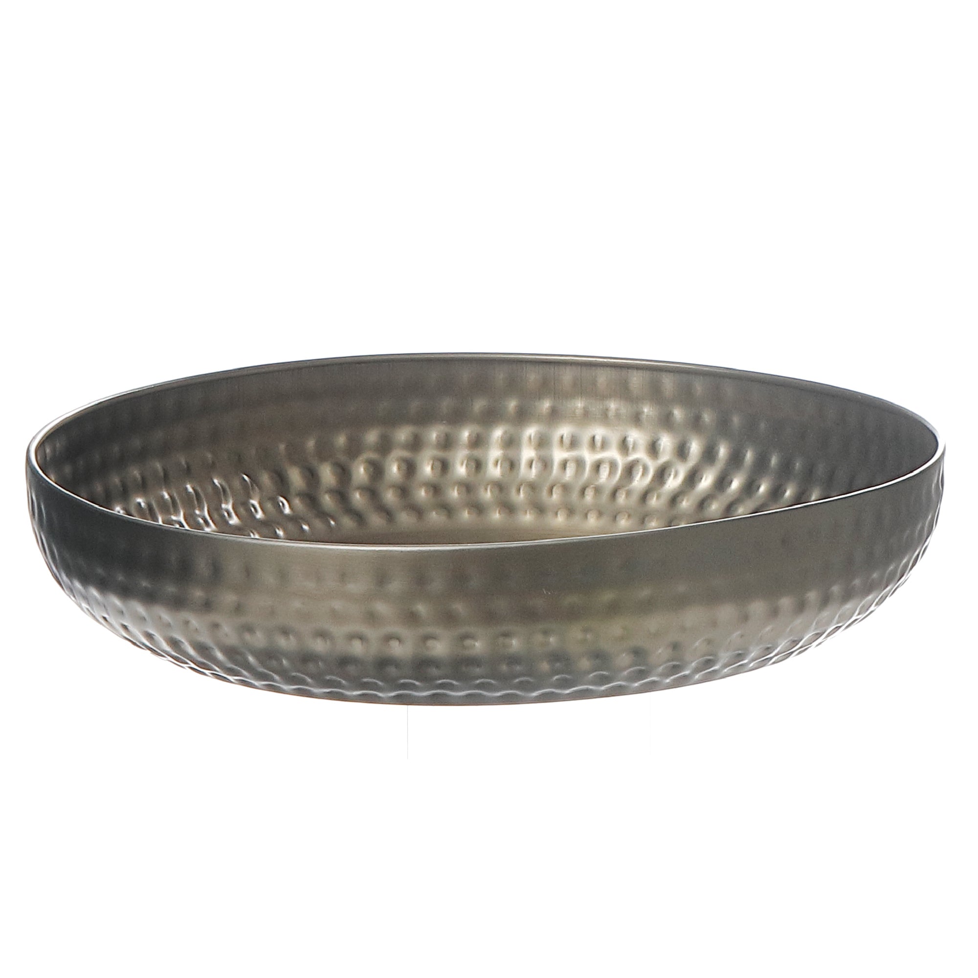 Gold Hammered Metal Belly Bowl – Decorative Serving Dish, Centerpiece Bowl