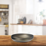 Gold Hammered Metal Belly Bowl – Decorative Serving Dish, Centerpiece Bowl