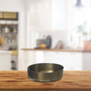 Set of 3 Gold Metal Tapas Bowls – Appetizer Serving Dish, Kitchen Tableware