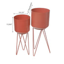 Set2 Planters With Tripod Stand-Black