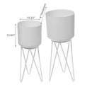 Set2 Planters With Tripod Stand-Black