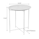 Metal Black Round Coffee Table