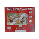 Two Tier Lime Print Round Side Table