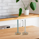 Metal Toilet Brush Holder With Lid - Set of 2