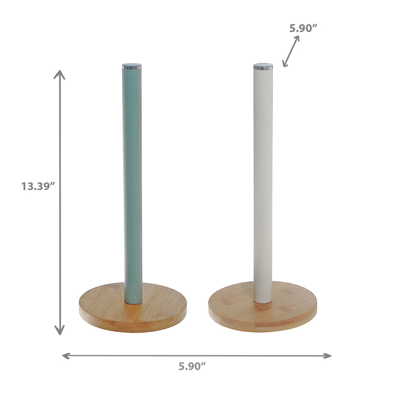 Metal Toilet Brush Holder With Lid - Set of 2