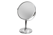 Stephen Chrome Magnifying Pedestal Mirror – 3X, Vanity Accessory