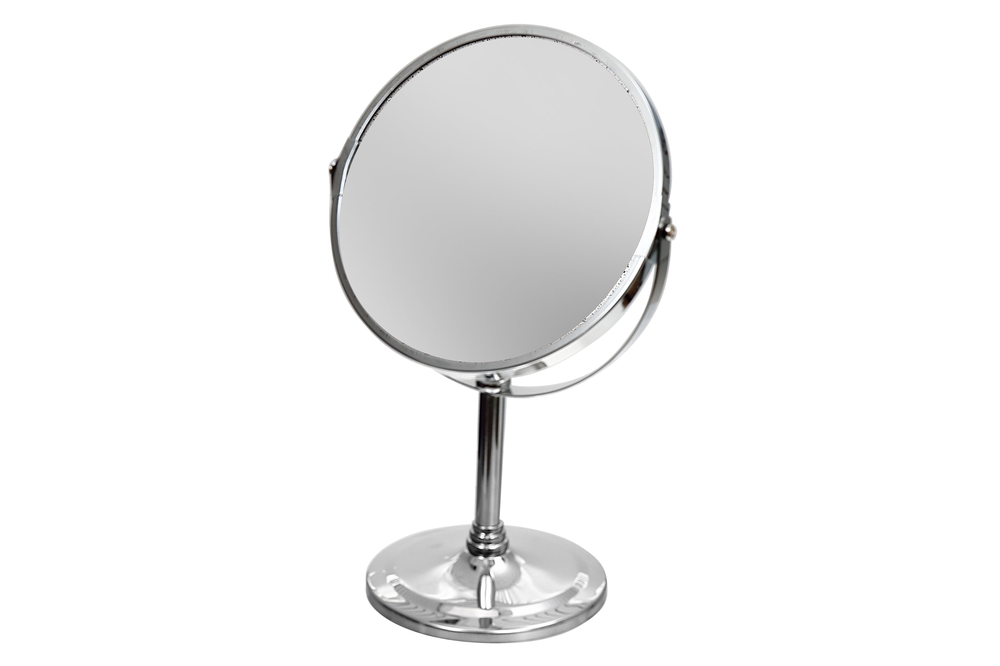 Stephen Chrome Magnifying Pedestal Mirror – 3X, Vanity Accessory