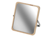 Matte Black 2-Sided Rectangular Mirror with Stand 3X Magnify – Vanity Mirror, Makeup Mirror