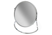 Chrome Plated 2-Sided Mirror with Stand 5X Magnify – Vanity Mirror, Makeup Mirror