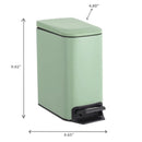 3L Metal Rect. Side Pedal Bin