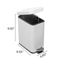 3L Metal Rect. Side Pedal Bin
