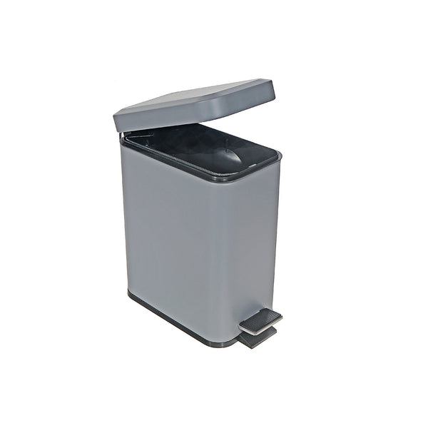 5L Metal Rect. Side Pedal Bin