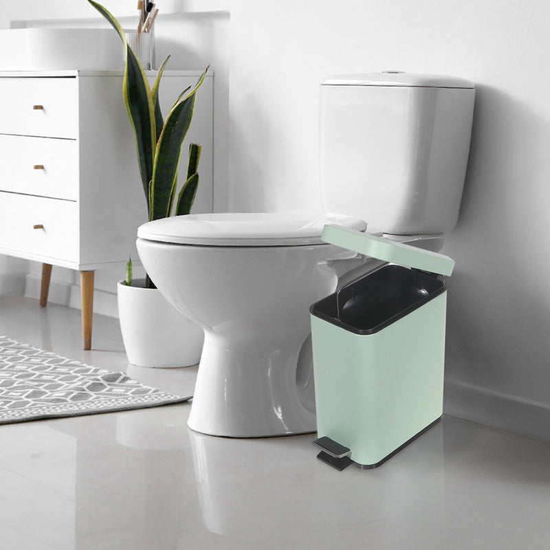 5L Metal Rect. Side Pedal Bin