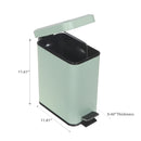 5L Metal Rect. Side Pedal Bin