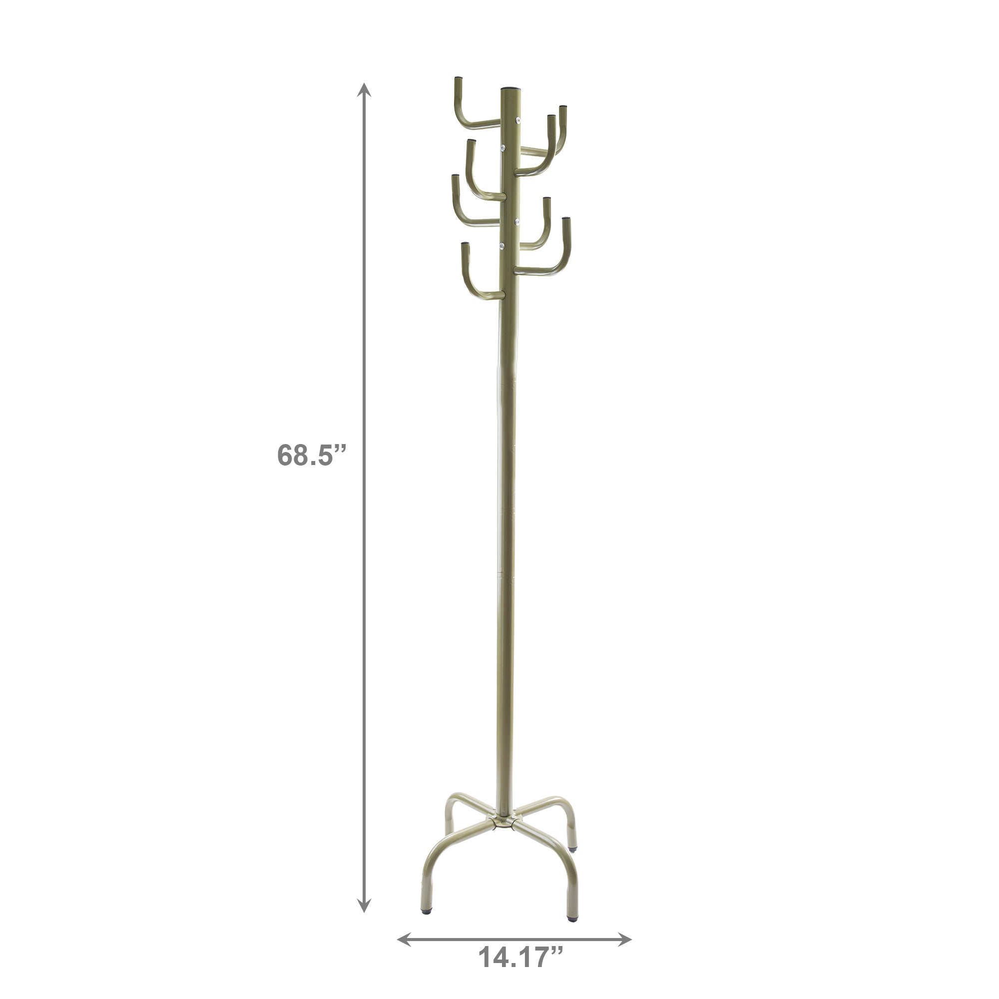 Green Metal Coat Rack