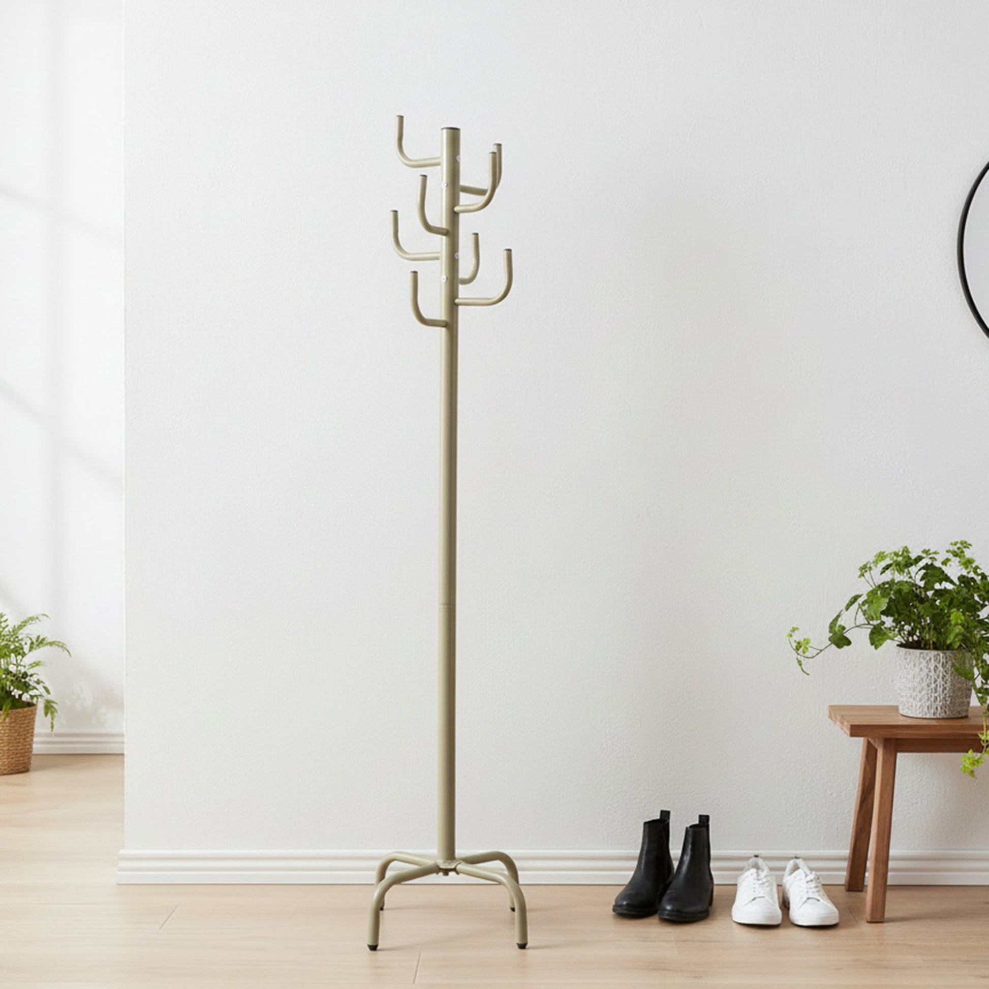 Green Metal Coat Rack